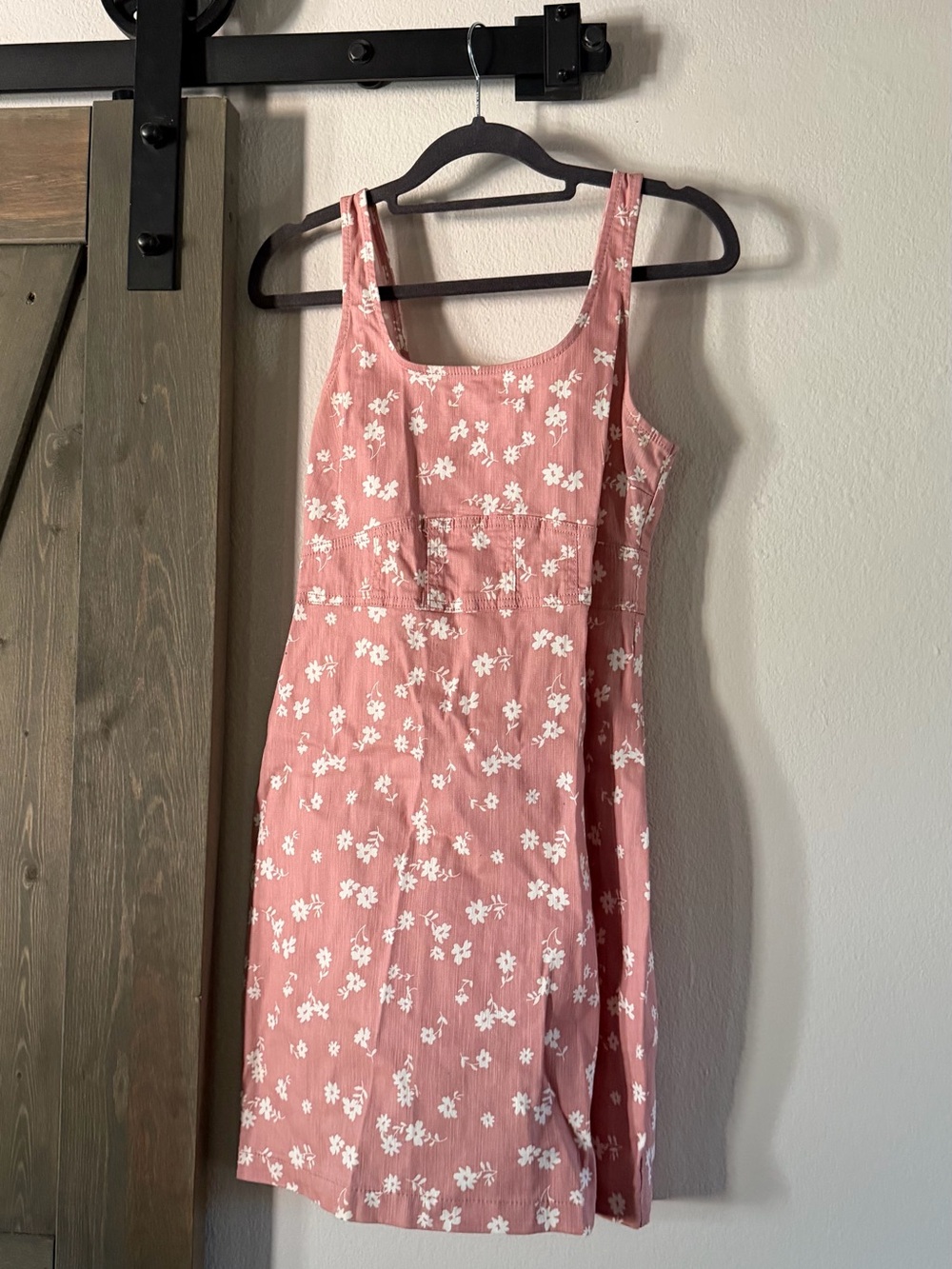 Pink Floral Mini Dress